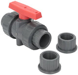 Hayward TBB1010CPEG 1" PVC True Union Ball Valve Socket/Threaded End Connection